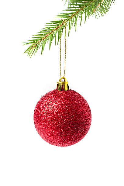 istock christmas ball on green spruce branch 526036735