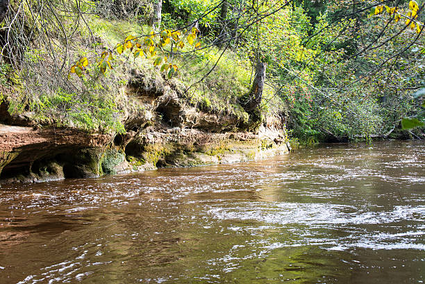 istock view to the Mountain river with Flowing Water 526037005