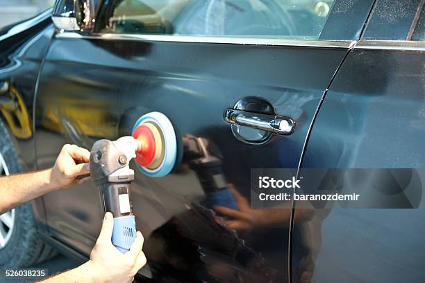 Car Waxing Stock Photo - Download Image Now - Activity, Adult, Adults Only