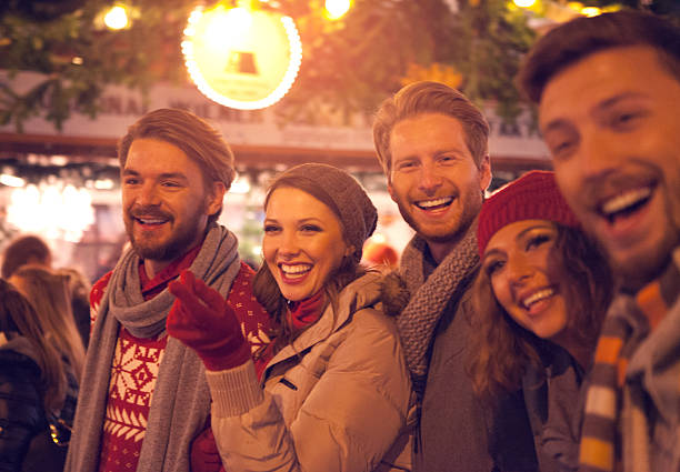 istock Friends having fun outdoors at winter holidays. 526038895