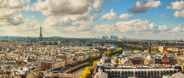 istock Panoramic aerial view of Paris 526039547