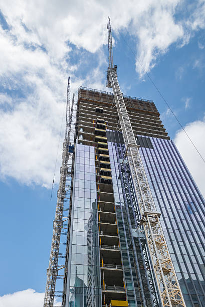 Modern Skyscraper in Construction stock photo