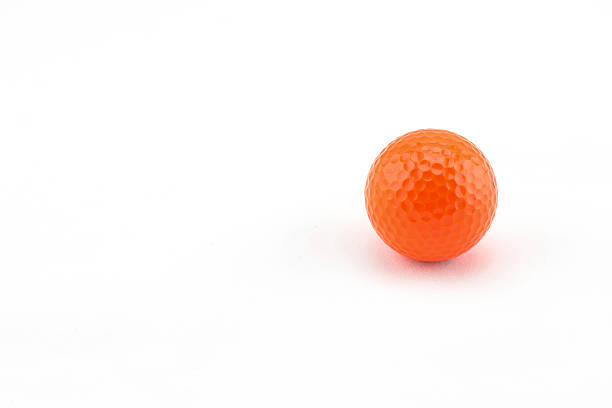 istock Orange Golf Ball Isolated On White Background. 526055225