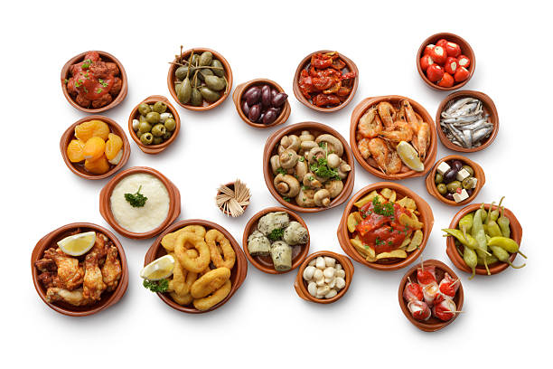 Tapas: Collection Tapas: Collection hungarian pepper stock pictures, royalty-free photos & images