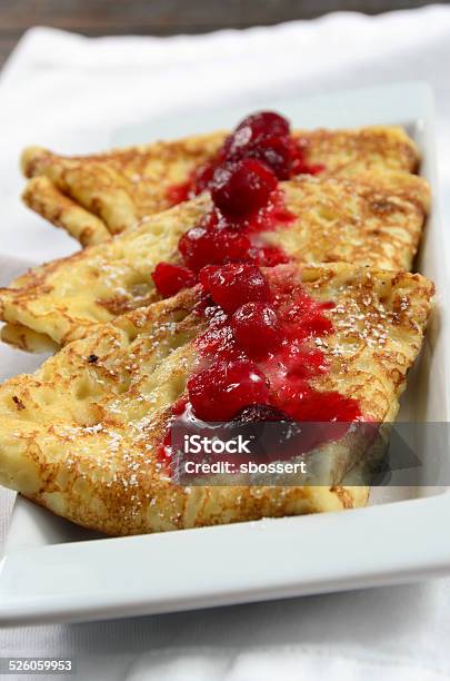 Swedish Pancakes Stock Photo - Download Image Now - Breakfast, Color Image, Compote