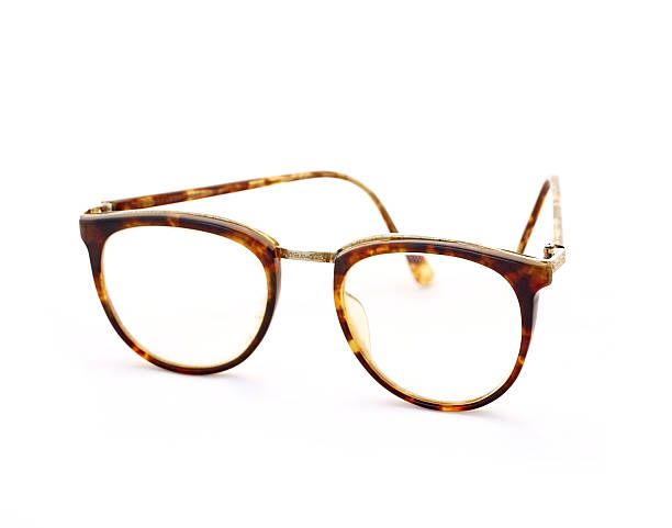vintage glasses isolated on a white background