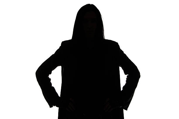istock Silhouette of the man with long hair 526068809