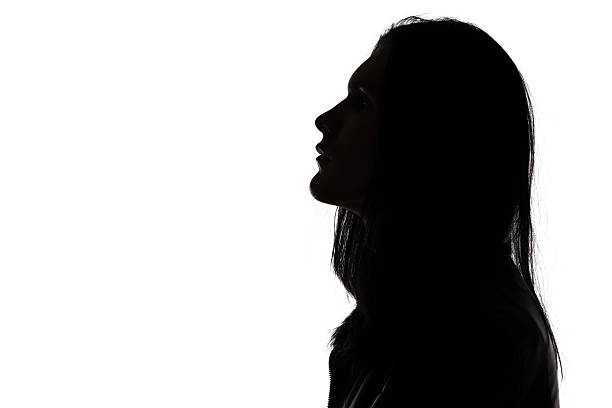 istock Photo of man's silhouette in profile 526068813