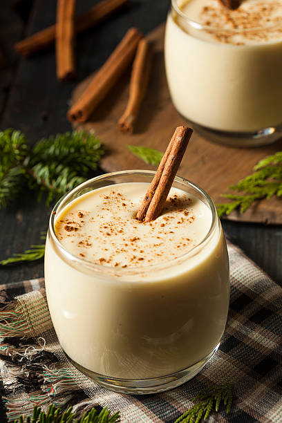 istock Homemade White Holiday Eggnog 526069443