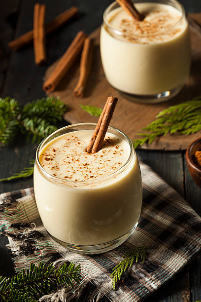 istock Homemade White Holiday Eggnog 526069451