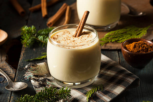 istock Homemade White Holiday Eggnog 526069459