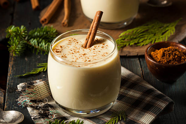 istock Homemade White Holiday Eggnog 526069499