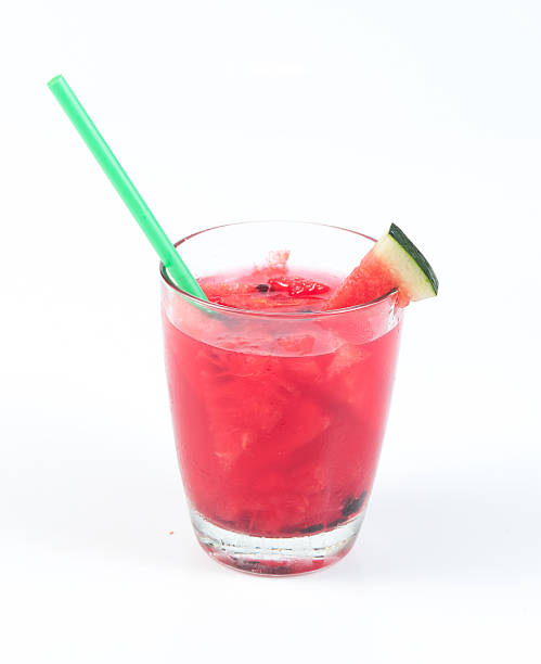 istock Watermelon juice in a glass 526069843