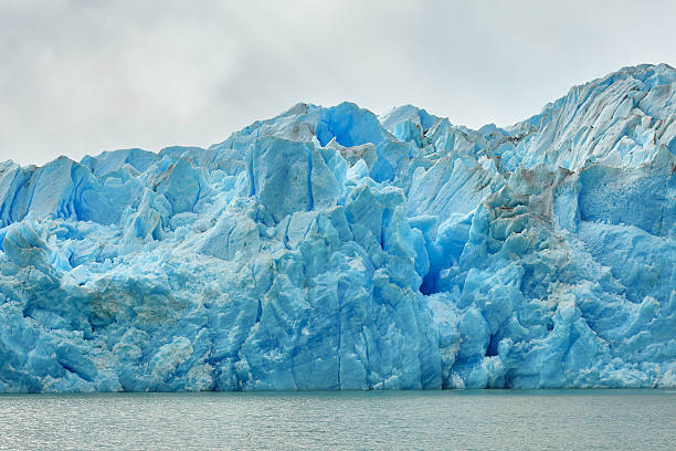 istock Blue icebergs at Grey Glacier in Torres del Paine 526070839