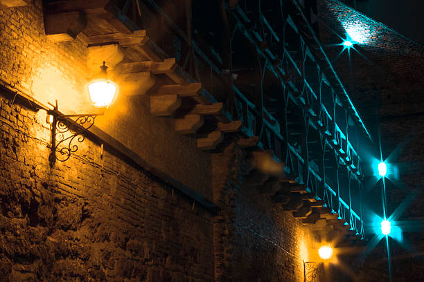 night landscape of Lviv, Western Ukraine