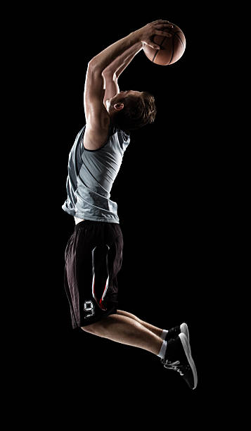 istock Basketball player in action is flying high 526071805