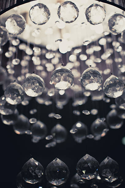 istock Crystal Chandelier Close up on the crystal 526072579