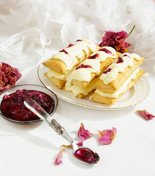 istock mille-feuilles with rose petal jam) Napoleon 526074009