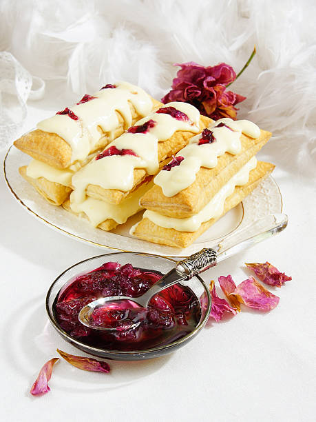 istock mille-feuilles with rose petal jam) Napoleon 526074011