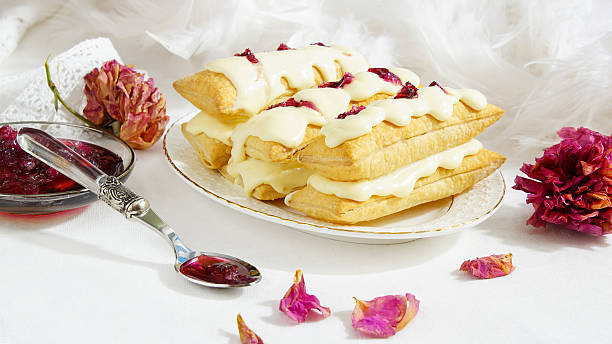 istock mille-feuilles with rose petal jam) Napoleon 526074015