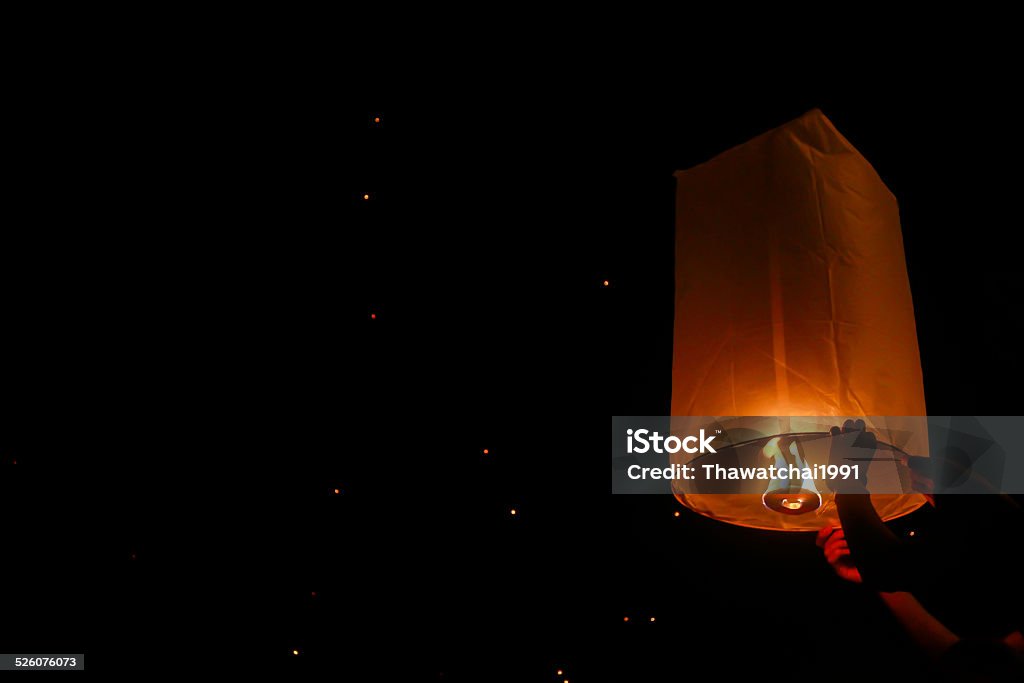 Loy Krathong et de Yi Peng Festival, Thaïlande - Photo de Lanterne libre de droits