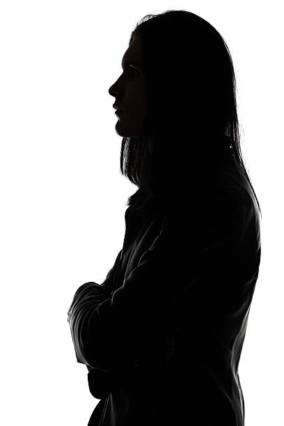 istock Portrait of man's silhouette in profile 526090339