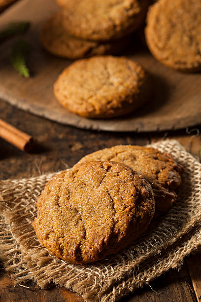 istock Homemade Brown Gingersnap Cookies 526092517