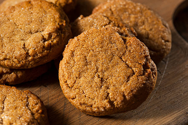 istock Homemade Brown Gingersnap Cookies 526110371