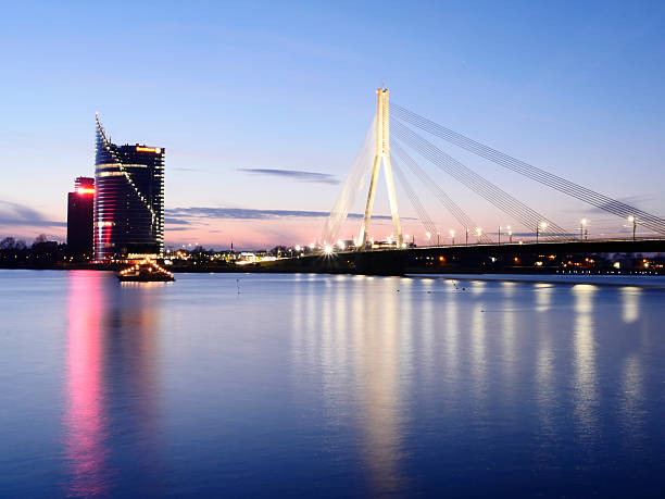 istock View of Riga river and Vansu Bridge 526112755