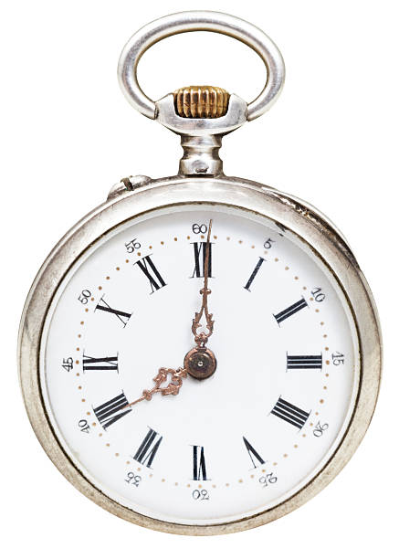 istock eight o'clock on the dial of retro pocket watch 526112889