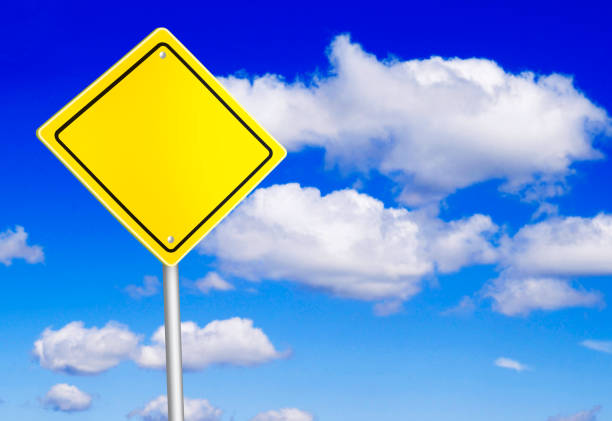 istock Safety road sign over the blue sky 526112955