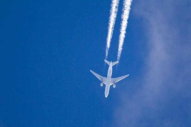 istock Large commercial aircraft at high altitude 526116495
