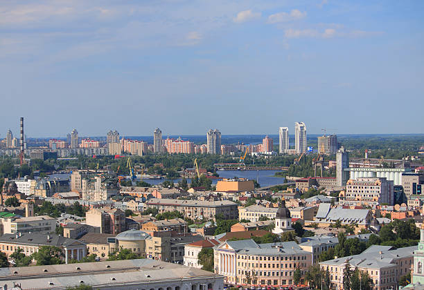 istock aerial view of one district in Kiev 526116877