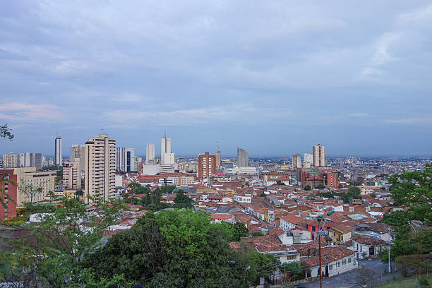 Cali Colombia View of the city of Cali in Colombia valle del cauca stock pictures, royalty-free photos & images