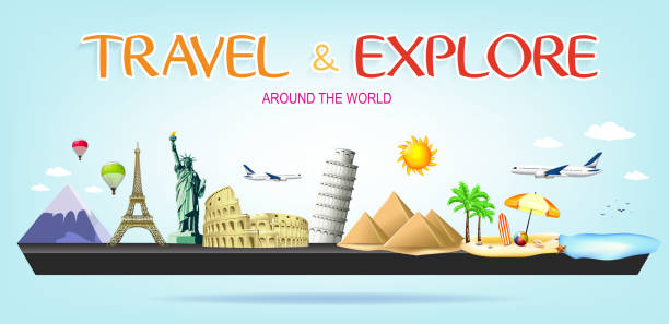 istock Travel and Explore Around the World Miniature Landscape 526126578