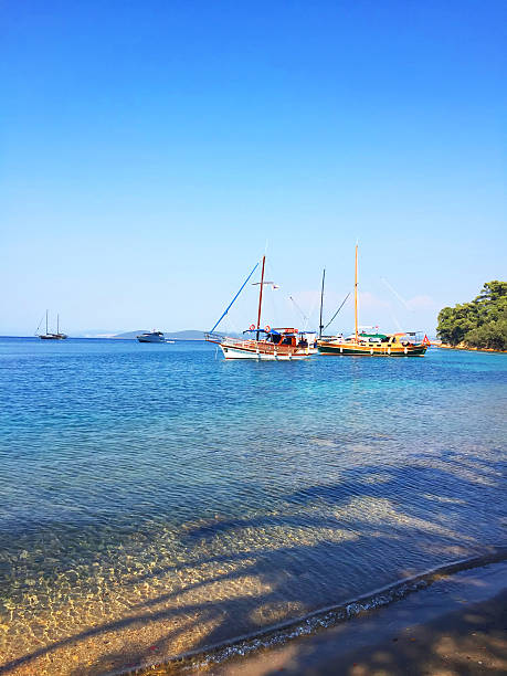 istock Sailing yachts in one of Bodrum's bays 526127404