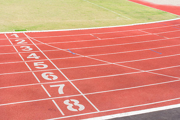istock Running track for the athletes background 526127544