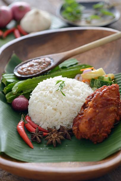 istock nasi lemak, a traditional malay curry paste rice 526128294