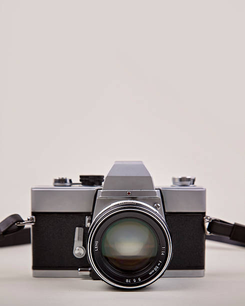 istock Vintage Film Camera on white 526128804