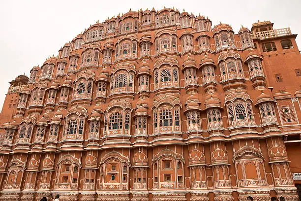 Hawa-Mahal, Palace of wind in the pink city of India, Jaipur