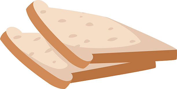Slices of breakfast white bread for toasting nutrition diet sandwich Slices of breakfast white bread for toasting on white background nutrition diet sandwich vector. Toast slice sandwich and white toast slice. Delicious lunch dinner toast slice. Grilled bread crispy. sandwich new hampshire stock illustrations