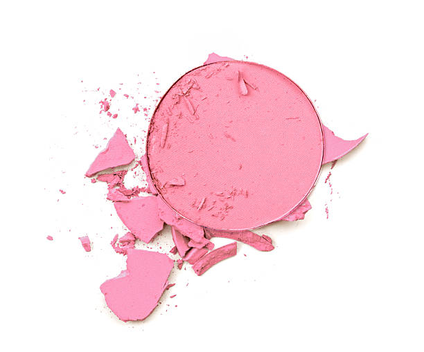 istock Cosmetic powder crushed palette isolated on white 526129598