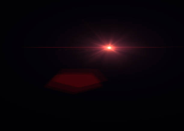 istock Star Shaped Lens Flare on Black Background - High Resolution 526131838