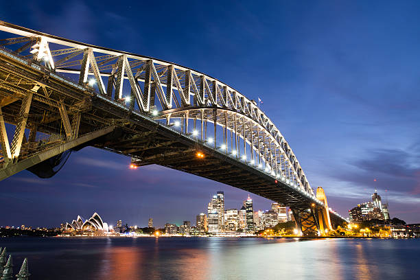 istock Panoramic Sunset Photo Sydney Harbor 526134168