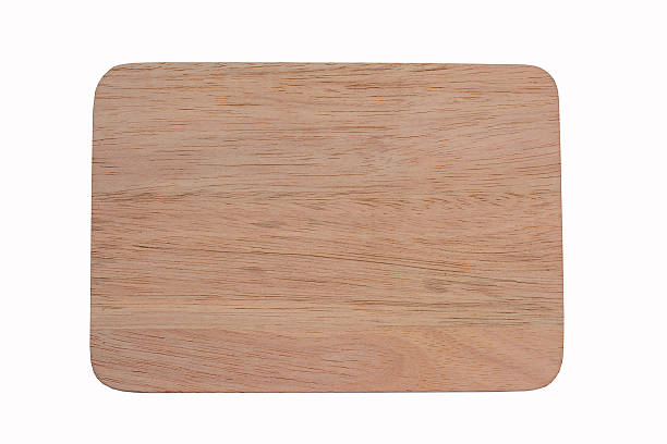 istock Close up empty wooden dish isolated on white background, 526134312