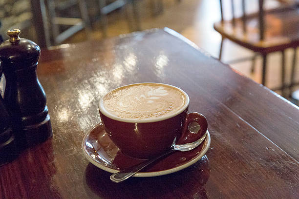 istock Coffee  with Silver Fern Motif 526135018
