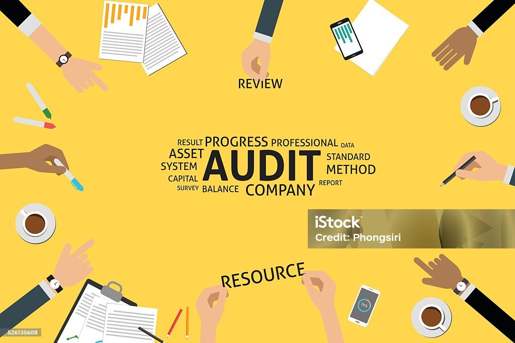 Vector Audit Concept Template Stock Illustration - Download Image Now ...