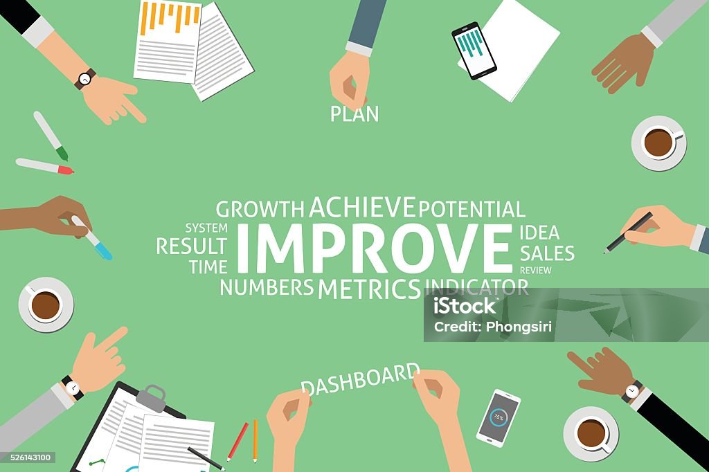 Improve Vector Image Vector Improve Concept Template Stock Illustration - Download Image Now ...