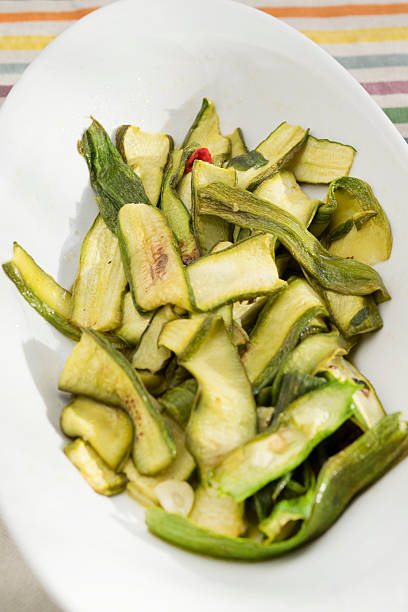 istock slices of grilled zucchini on a plate 526144250