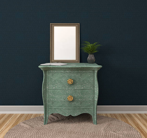 istock mock up poster frame in interior background. 3D Illustration 526145612
